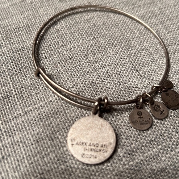 ALEX and ANI (+) ENERGY LOVE Bracelet Expandable Wire Retired 2014 Rare​ - Picture 3 of 6